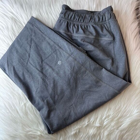 Lululemon Men's On The Mat Pull On Drawstring Active Pants Heathered Slate Gray - Picture 10 of 10